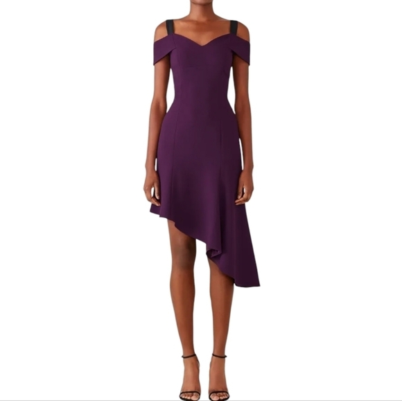Slate & Willow Purple Lindsey Asymmetrical Sleeveless Dress Size 8 - Picture 1 of 5